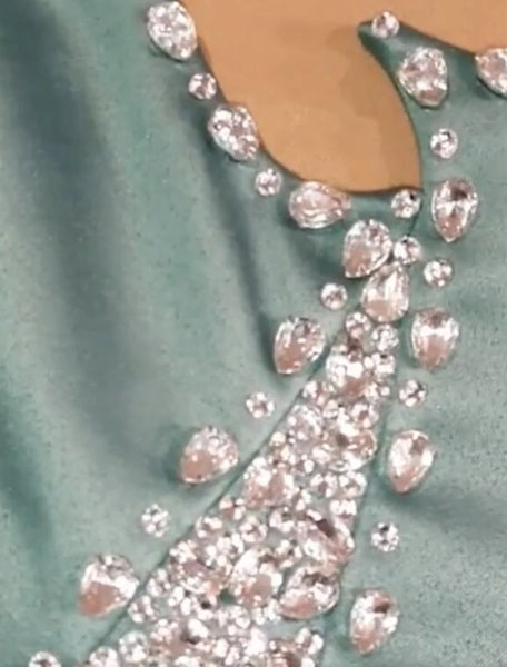 Glitter Sheath/Column Evening Dress With Split,Charming Evening Gown cc647