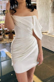 A-line Off The Shoulder Wedding Dress Homecoming Dress