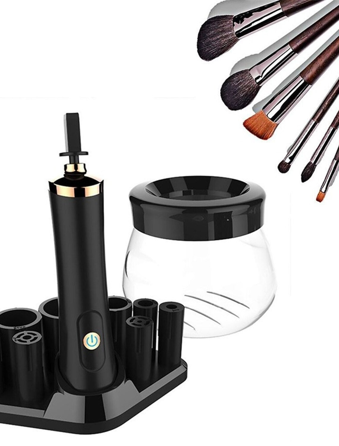 Electric Makeup Brush Cleaner Cosmetics Makeup Brushes Cleaner Tools Auto Cleaning Washing Quick Drying Make Up Brush Cleaner