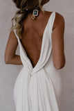 Mermaid Deep V-Neck Backless Wedding Dresses