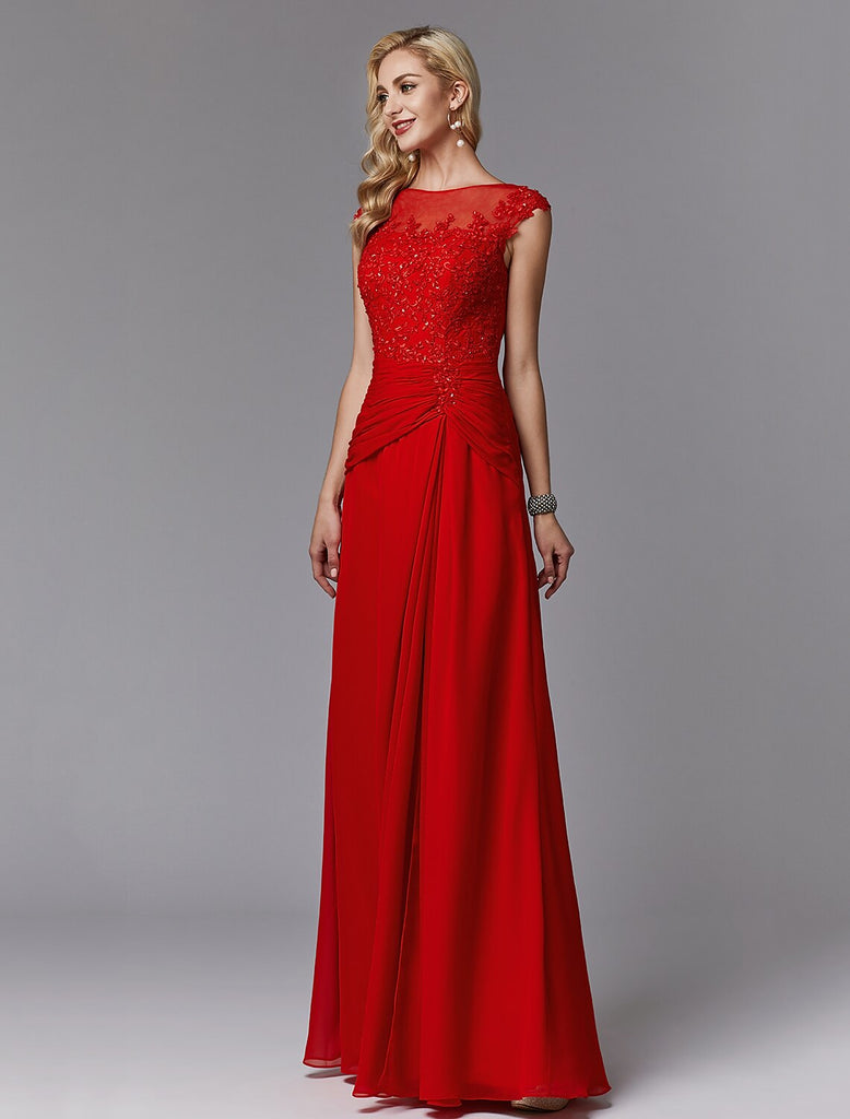 Sheath Column Appliques See Through Beading Belt Wedding Dress main image 1