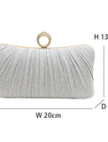 Women's Clutch Evening Bag Clutch Bags Synthetic Party Bridal Shower Holiday Chain Waterproof Lightweight Durable Solid