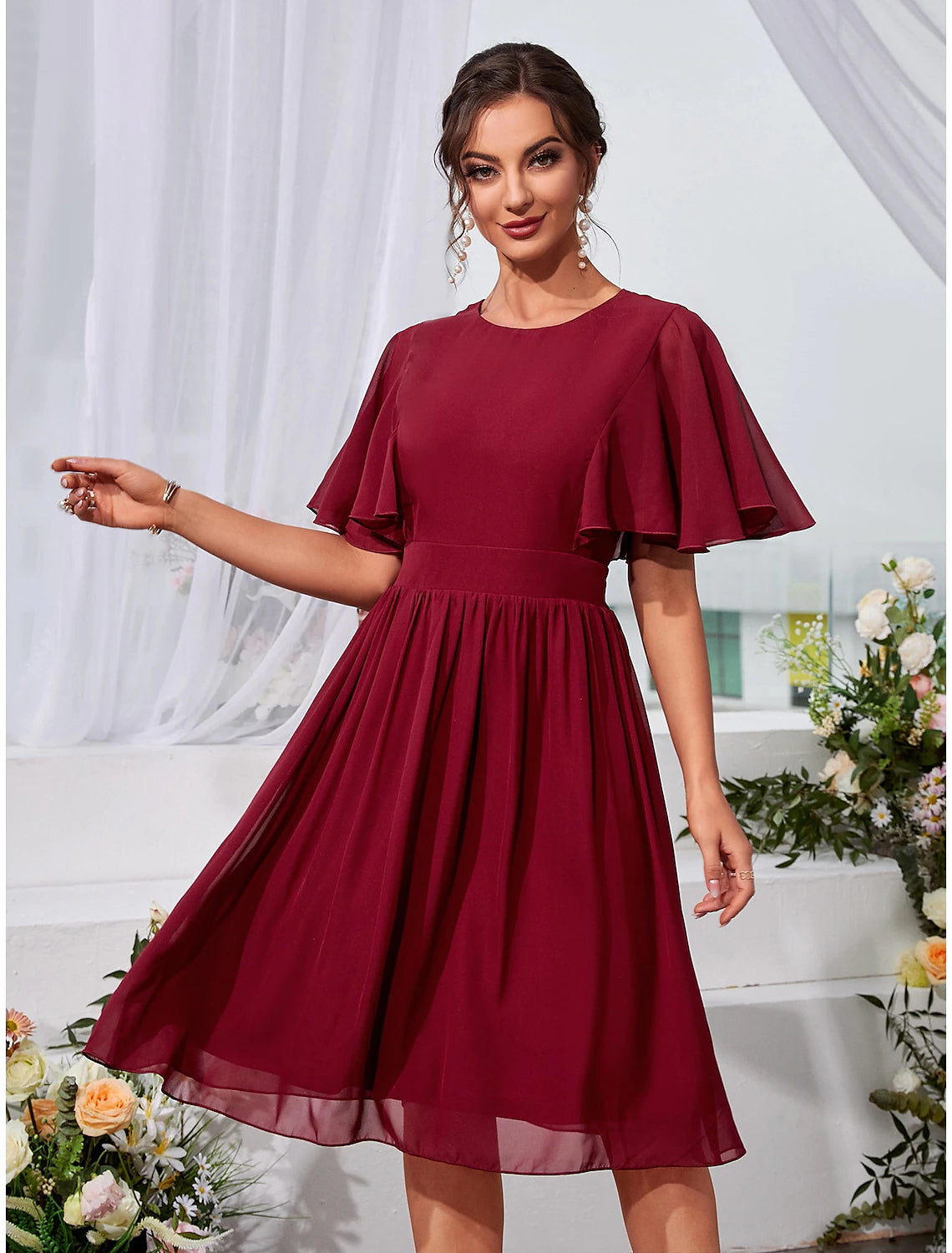 Knee-Length Wedding Guest Dresses