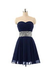 Swetheart Short Chiffon Homecoming Dresses