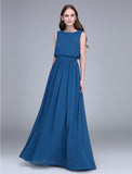 Sheath / Column Bridesmaid Dress Jewel Neck Sleeveless Elegant Midi / Knee Length Lace with Lace main image 0