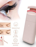 Electric Heated Eyelash Curler Long-Lasting Curl Electric Eye Lash Perm Eyelashes Clip Eyelash Curler Device Makeup Tools