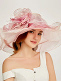 Organza Kentucky Derby Hat / Fascinators / Headdress with Tiered 1 PC Party / Evening / Business / Ceremony / Wedding / Tea Party Headpiece