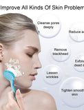 1PC Facial Cleansing Brush, 4 Colors Facial Exfoliating Brush Face Wash Scrub Exfoliator Brush for Makeup Skincare Removal