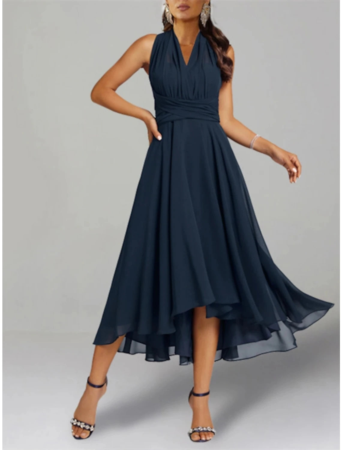 Two Piece A-Line Wedding Guest Dresses Elegant Dress Cocktail Party Te ...