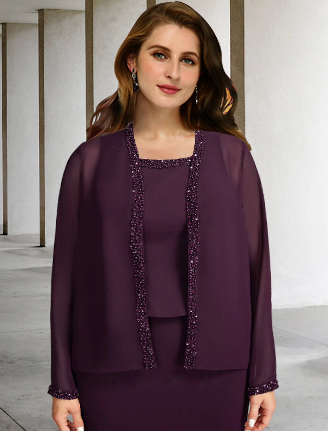 Ankle length mother of the bride dresses plus size sales