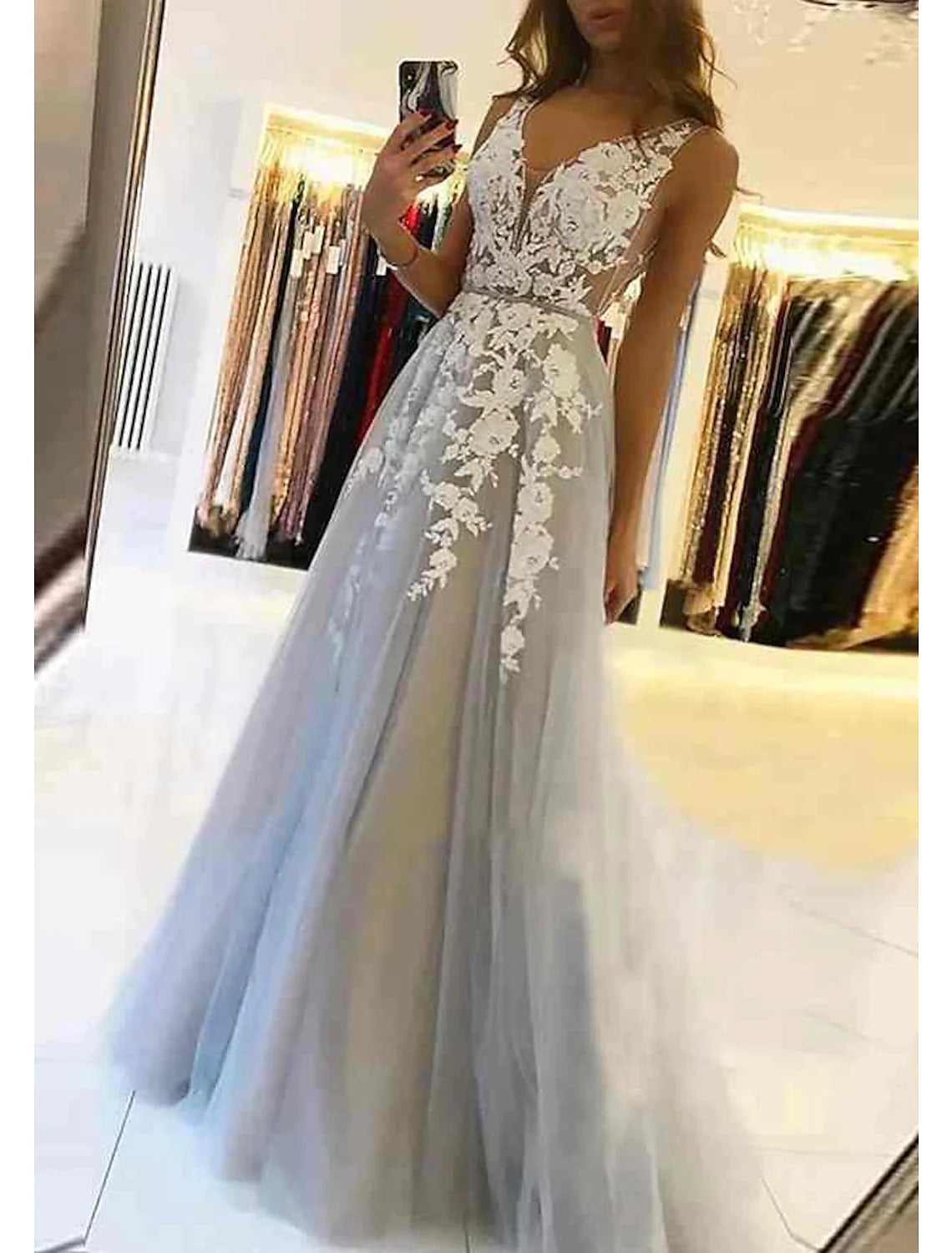 Ball Gown Evening Gown Floral Dress Prom Black Tie Court Train Sleeveless Off Shoulder Royal Style Cotton Backless with Beading Appliques