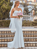 Wedding Dresses V Neck Floor Length Chiffon Sleeveless Romantic with Pleats