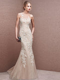 Mermaid / Trumpet Beautiful Back White Engagement Formal Evening Dress Illusion Neck Sleeveless Floor Length Lace with Appliques