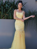 Yellow Prom Dresses Long